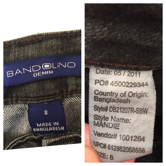 Bandolino Mandie Bling Jeans Straight Leg 8 - Picture 6 of 8